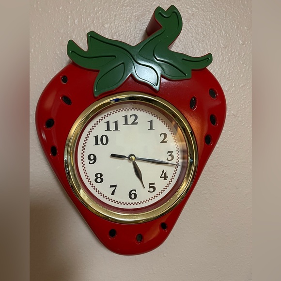 Wall Decor Vintage Strawberry Wall Clock Poshmark